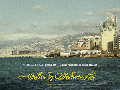 Lebanon Poster beirut credits lebanon wes anderson