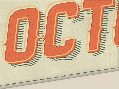 October Letterpress Header letterpress october ranger western