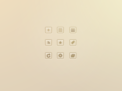 Mr Reader RSS theme icons (WIP) app apple article folder glyphs gui iconography icons ipad read reset rockatee rss settings simple slick ui unread