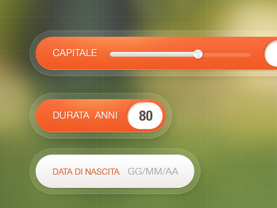 Orange Slider color gui interface orange slider ui website