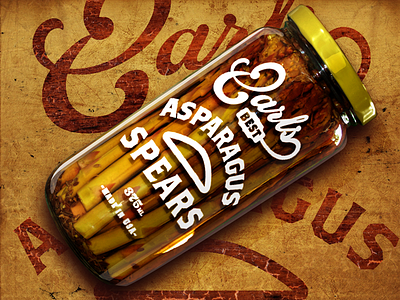 Earls Asparagus Spears asparagus best bottle crazy earls food good jar packaging. logo. vintage pickles retro sharp spears typography
