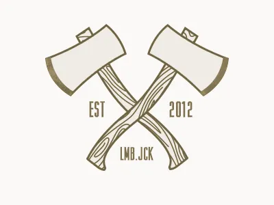 Lumberjack Logo axe illustration logo lumberjack tree wood