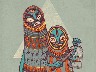 Okram Tikor drawing illustration