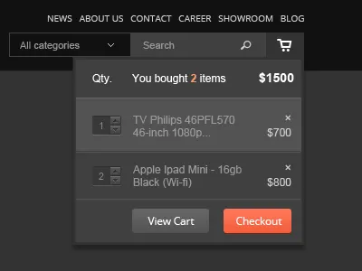 Shopping bag UI bag cart checkout ecommerce price shop shopping shopping bag tag ui website