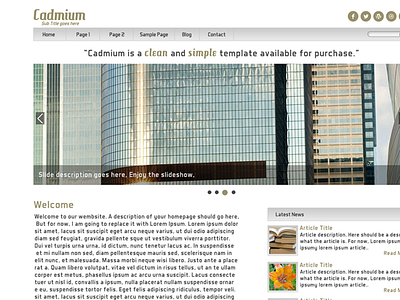 Cadmium cadmium design template web design website design wordpress