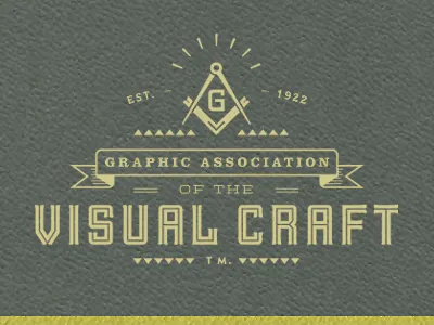 The Graphic Association of the Visual Craft association book brotherhood compas cover design emblem freemason graphic occult prefect square ritual secret society trademark visual