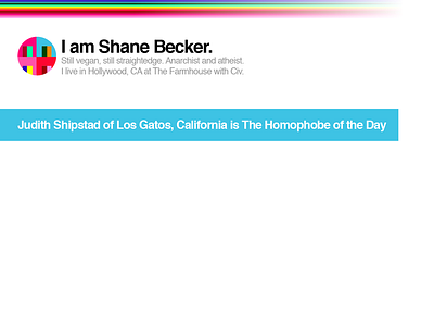 Blog Redesign Preview avatar blog circles colors fade minimal white