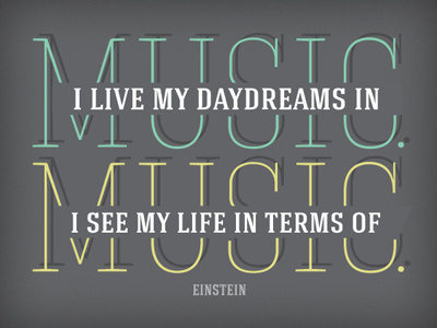 I Love Music design font graphic design letters music quote type typeface typography