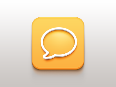 Messenger icon ios messenger skeuomorphism