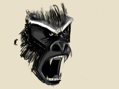 Bamboo Gorilla bamboo gorilla ipad sketch