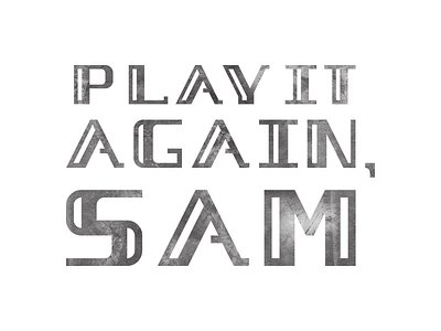 Play it Again, Sam brand branding design logo logotype play theatre