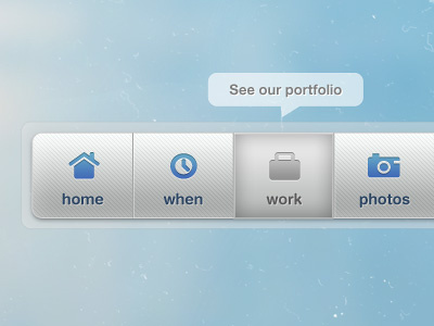 Frozen Navigation blue buttons clean eder experiment frozen navigation peru rengifo trujillo white