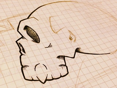 Skull sketch skull