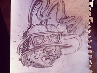 Zayo caricature illustration mister ao nike rabbit rayban sketch