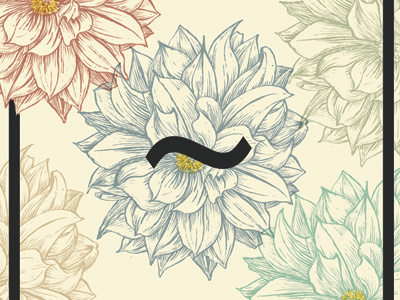 March of Dahlias bountylist dahlia illustration typography