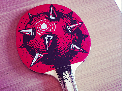 Ping Pong mace bulgaria illustration mister ao puma social table tennis trash lovers vice