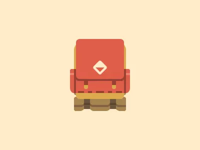 Sweet pack backpack cool hiking icon illustration outdoors