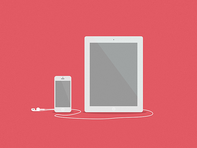 iPhone 5 & iPad 4 apple clean hyperisland illustrator ipad iphone minimal