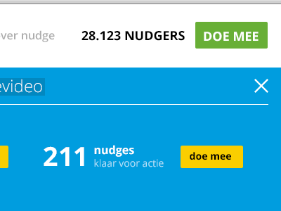 Join button call to action clean close dutch green message simple ui website