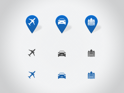 Travel icons icon ui