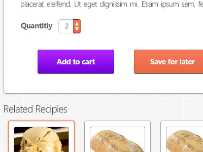 Shopping App - Details app design details orange shopping ui ux web webapp website