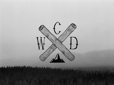 What Chris Did black black and white branding cross hand lettering illustration lettering logo mountain photography simple typography web website white wood