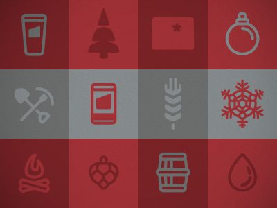 Upslope Icons beer christmas icon red wheat xmas