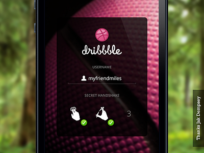 Secret Handshake design dribbble fun gesture ios iphone login mobile password secret handshake secure touch touchscreen