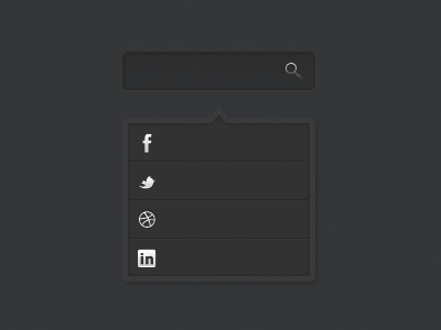 Dropdown Experiment dropdown search social network texture