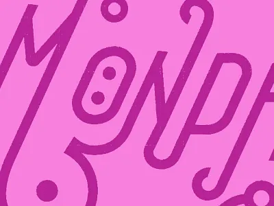 Monday Type hand drawing illustrator lettering monday texture type typography vector