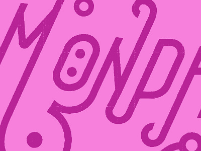 Monday Type hand drawing illustrator lettering monday texture type typography vector