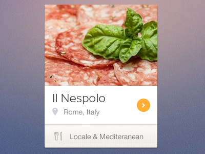 Restaurant Item app cibando clean iphone light psd restaurant ui user interface web web design