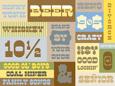 The Dude Abides. cowboy dude font lost type slab serif type