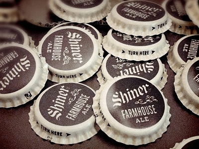 Farmhouse Bottle Caps bottle caps farmhouse ale packaging shiner