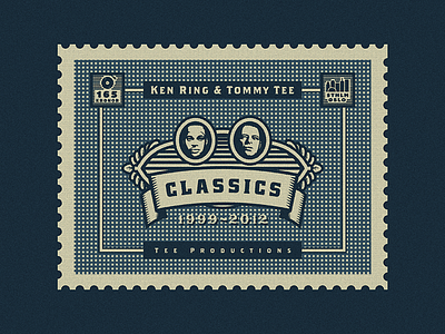 Stamp for Album Cover Art (Ken Ring & Tommy Tee - "Classics") album album art album cover art classics compilation cover art design designer greatest hits growcase head hip hop hip hop hiphop hits ken ring logo designer oslo post stamp producer rap rapper record stamp stockholm tee prod tee productions tommy tee