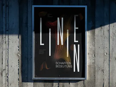 Semesteraufgabe Indesign - Poster design graphic design lines linien plakat poster typography