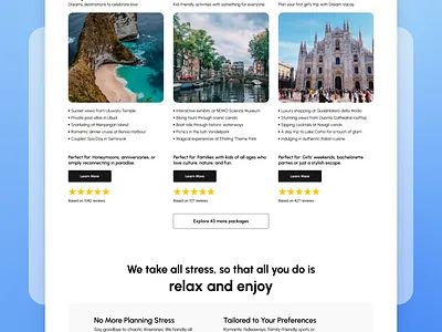 Travel Website Design blue branding design ui web design website website design