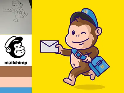 MAILCHIMP Mascot Redesign cartoon cute cutecartoon illustration logo cartoon logo mascot logo redesign mailchimp logo mascot mascot redesing monkey cartoon monkey logo monkey mascot redesign vector