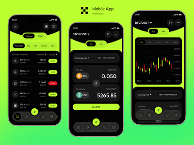 Crypto Wallet App - OKX app design binance app blockchain app crypro mobile app crypto crypto app crypto exchange app crypto investment app crypto transactions app crypto wallet app cryptocurrency mobile app payment app trading app wallet wallet mobile app