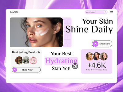 Skincare Products Web Design 2025 landing page beauty landing page color palette design home page ui ux desigb latest ui ux design modern ui ux design neat modern ui ux design product page ui ux design purple theme landing page skincare brand landing page skincare brand priduct page skincare brand ui ux skincare ui ux typography ui ui ux design ux web design