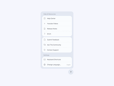 Daily UI Practice clean float form help minimal popup setting ui ux