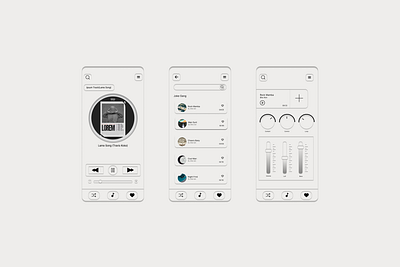 Neumorphic Music Player UI Design interaction design music app neumorphisim ui dsign white design
