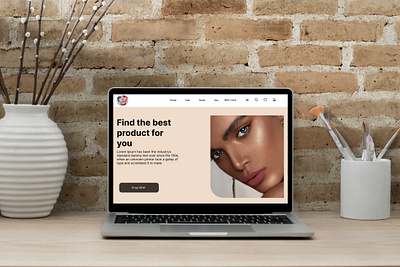 Beauty products landing page