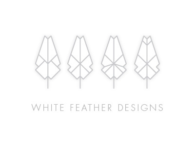 Feathers brand concept design feathers logo mark