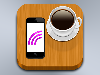 Free Wi-Fi Café cafe coffee freewave icon ios iphone table wifi wlan