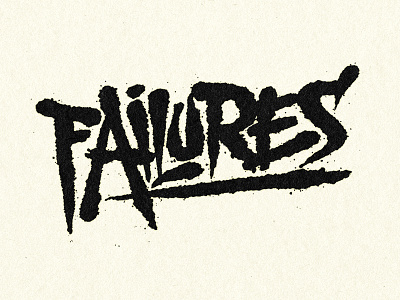 Failures brush coffee made me do it failures hand drawn simon ålander typography