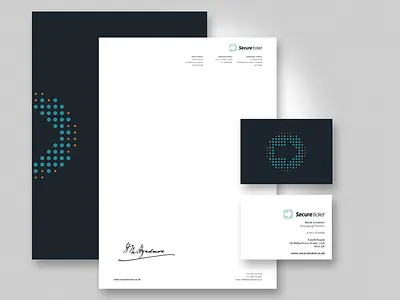 Secure Ticket Stationary branding design letterhead secure stationary ticket