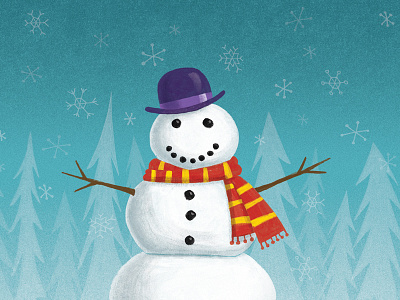 Snowman christmas retro snow snowman