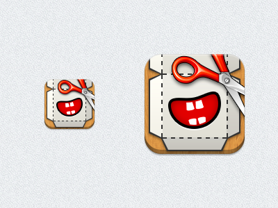 Foldify app icon paper scissors