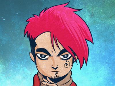 Warrior cartoons digital illustration prints